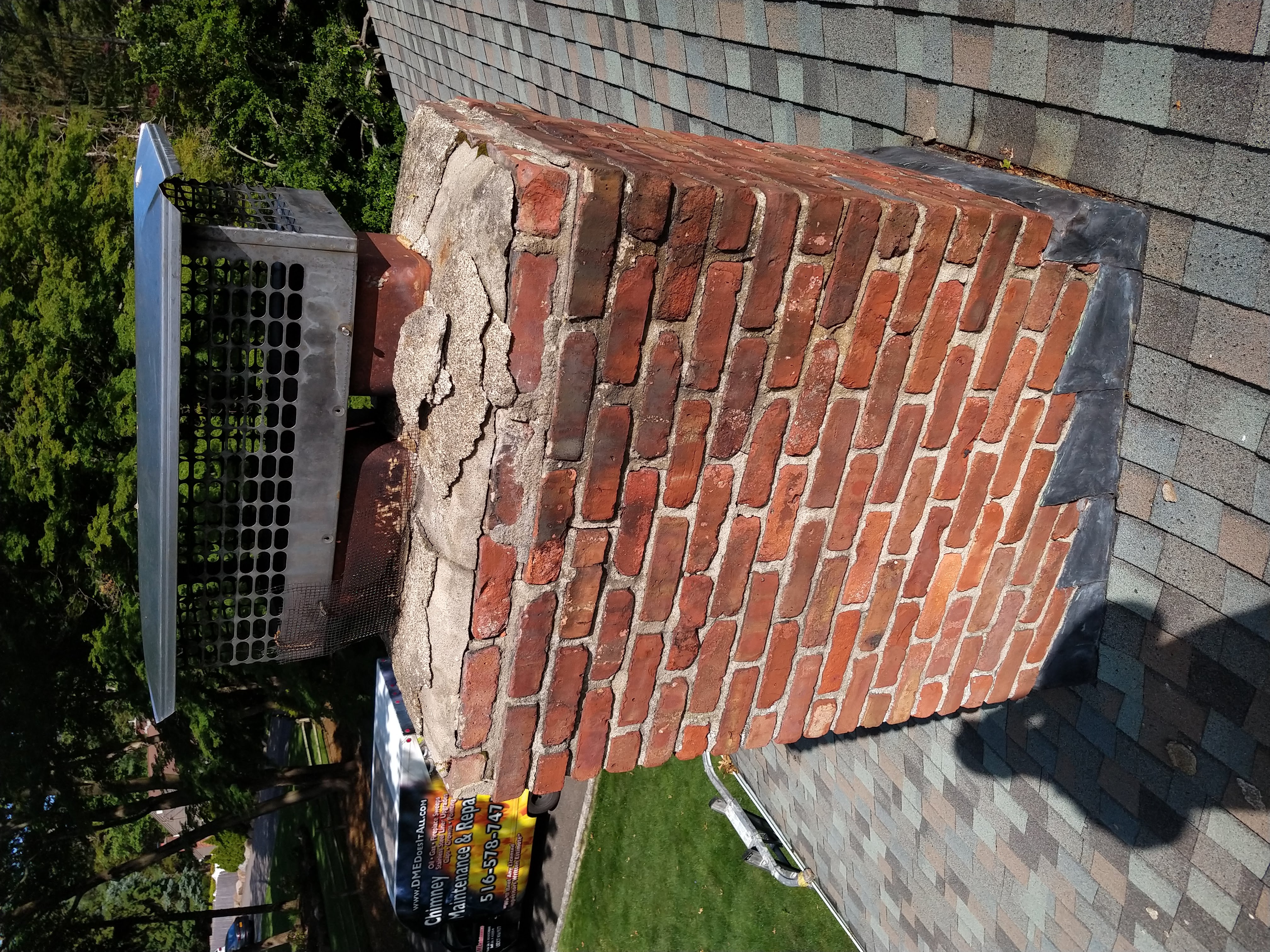 Full fireplace chimney inspection and cleaning in North Bellmore, New York