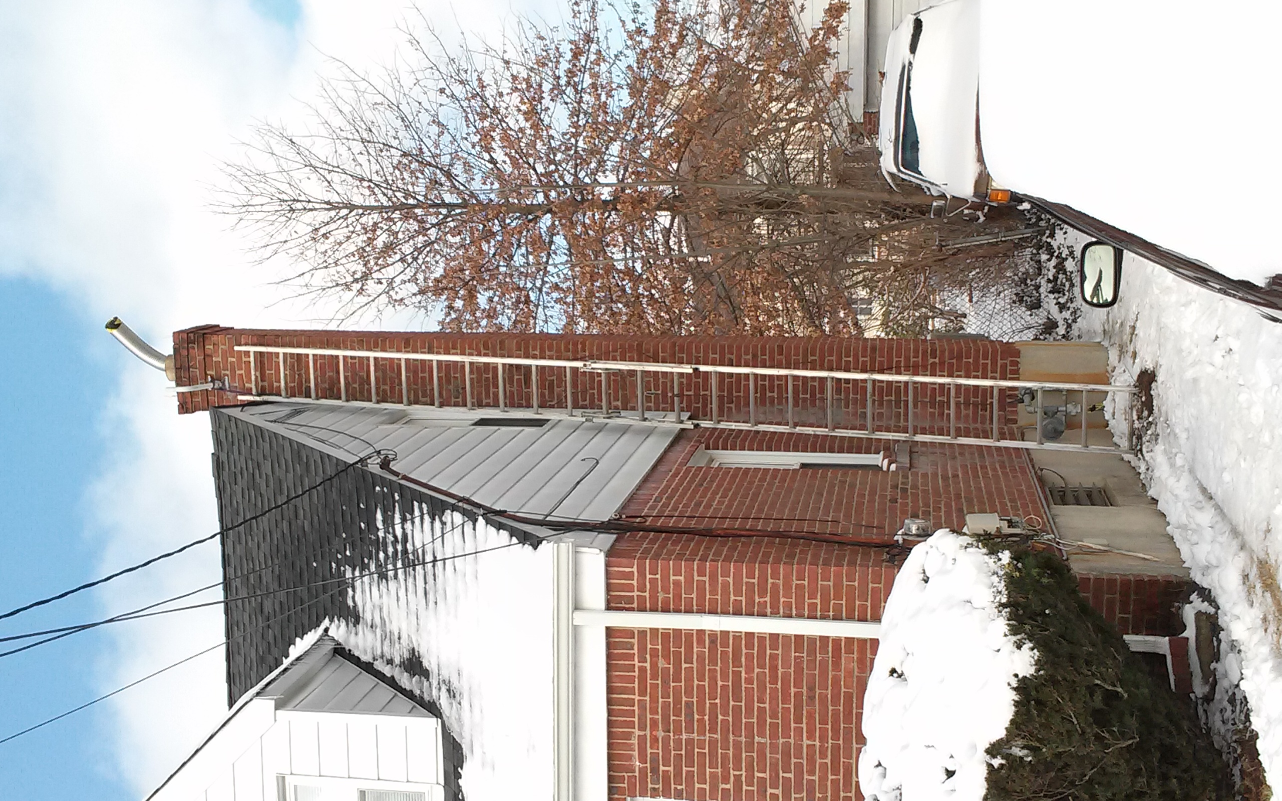 Stainless steel chimney liner installation in North Bellmore, NY